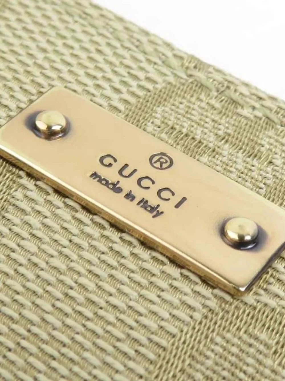 Auth GUCCI Key Case Card Case Holder Light Khaki GG Canvas/Metal - e61077a - Picture 9 of 11